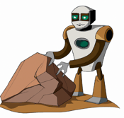 DALL·E 2023-07-14 07-47-23 - Robot geologist with rock