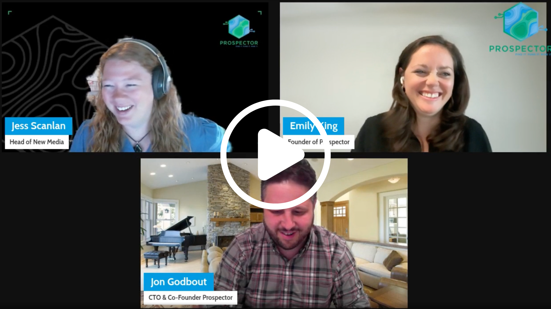Prospector Global Webinar Play Button Graphic